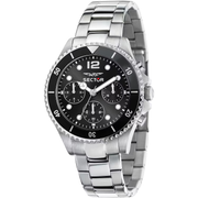 Sector 230 R3253161046 - cassa acciaio - bracciale metallo - quadrante nero con cronografo